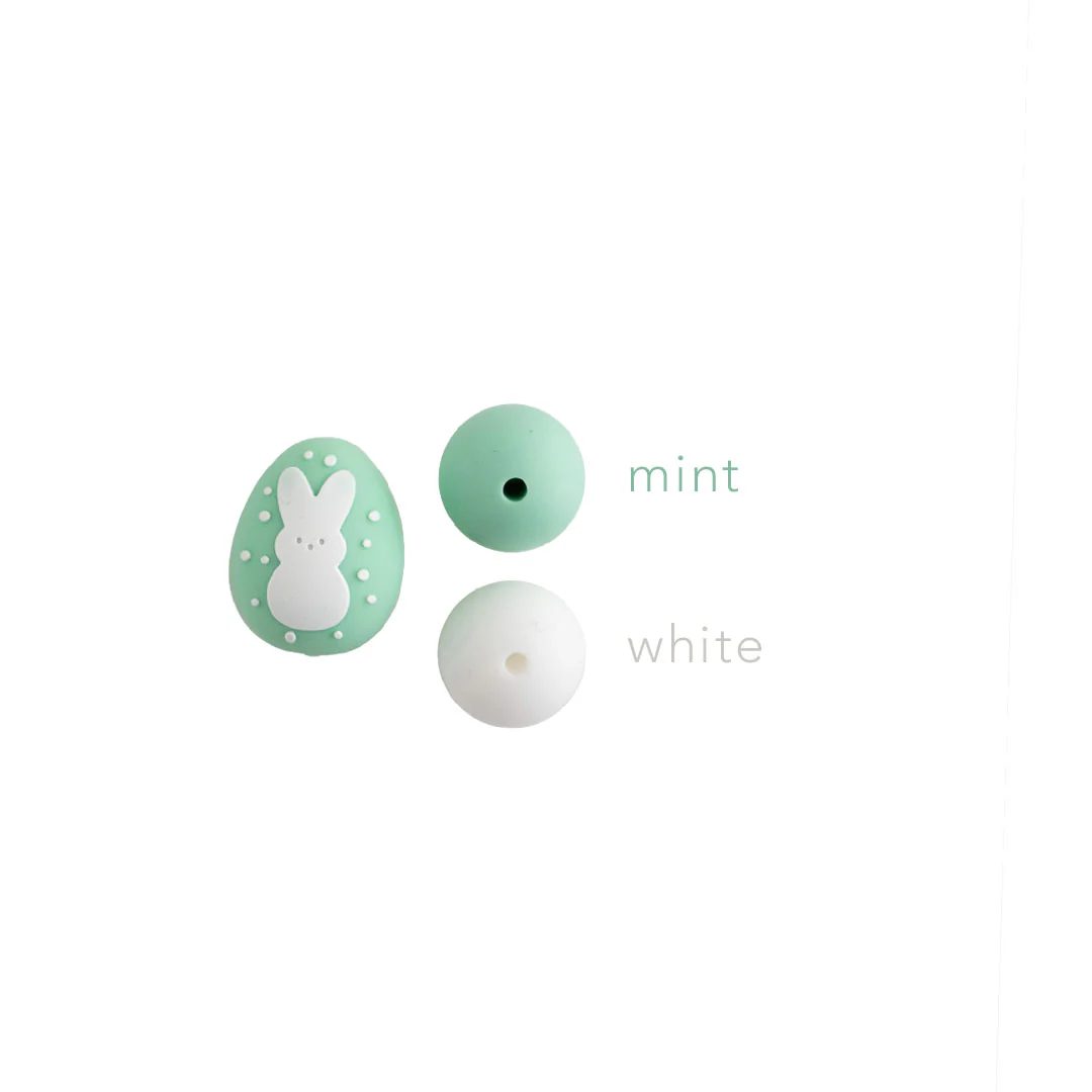 3D Easter Egg Silicone Focal Beads - Image 5
