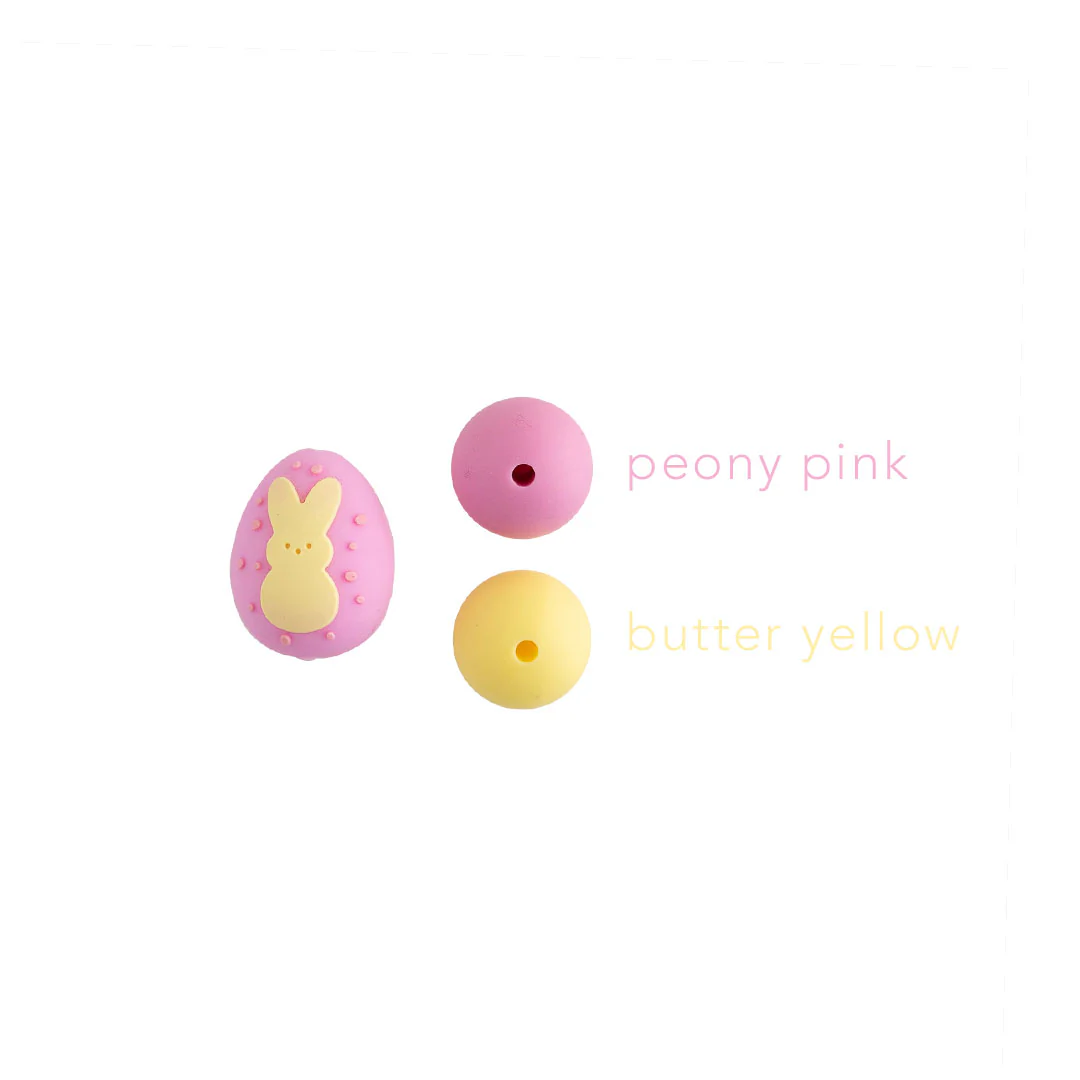 3D Easter Egg Silicone Focal Beads - Image 6