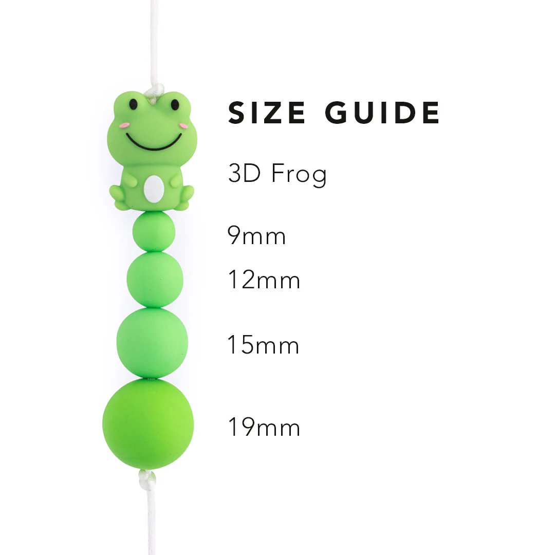 3D Frog Silicone Focal Beads - Image 3