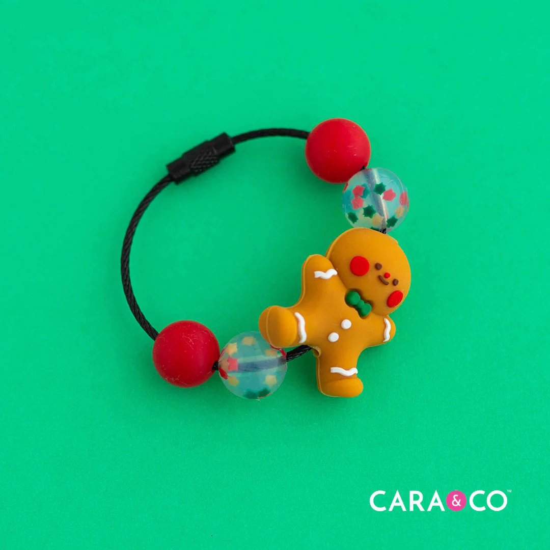 3D Gingerbread Man Silicone Focal Beads - Image 4