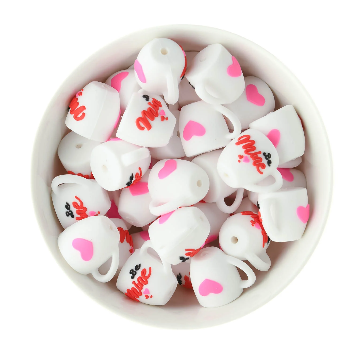 3D Heart Mug Silicone Focal Beads - Image 4