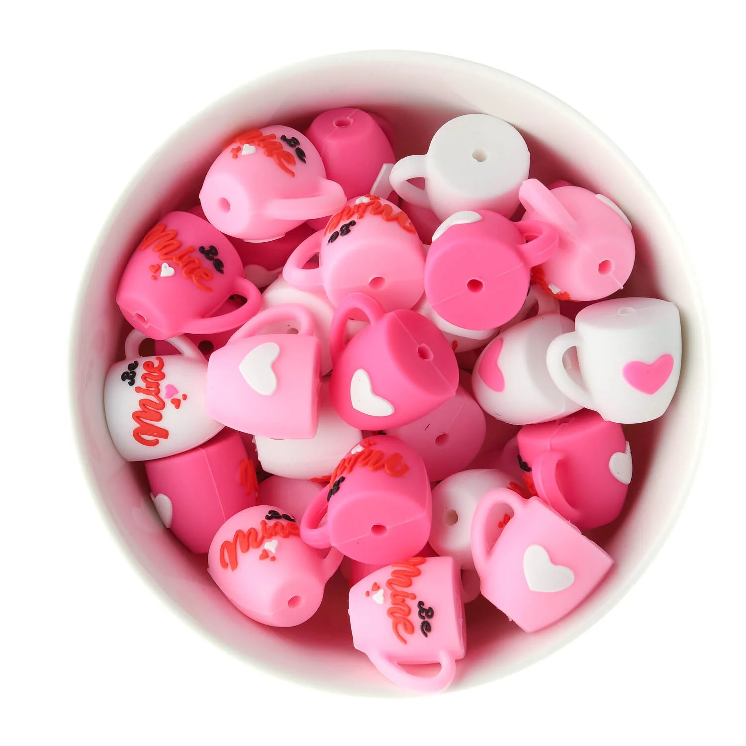 3D Heart Mug Silicone Focal Beads - Image 7