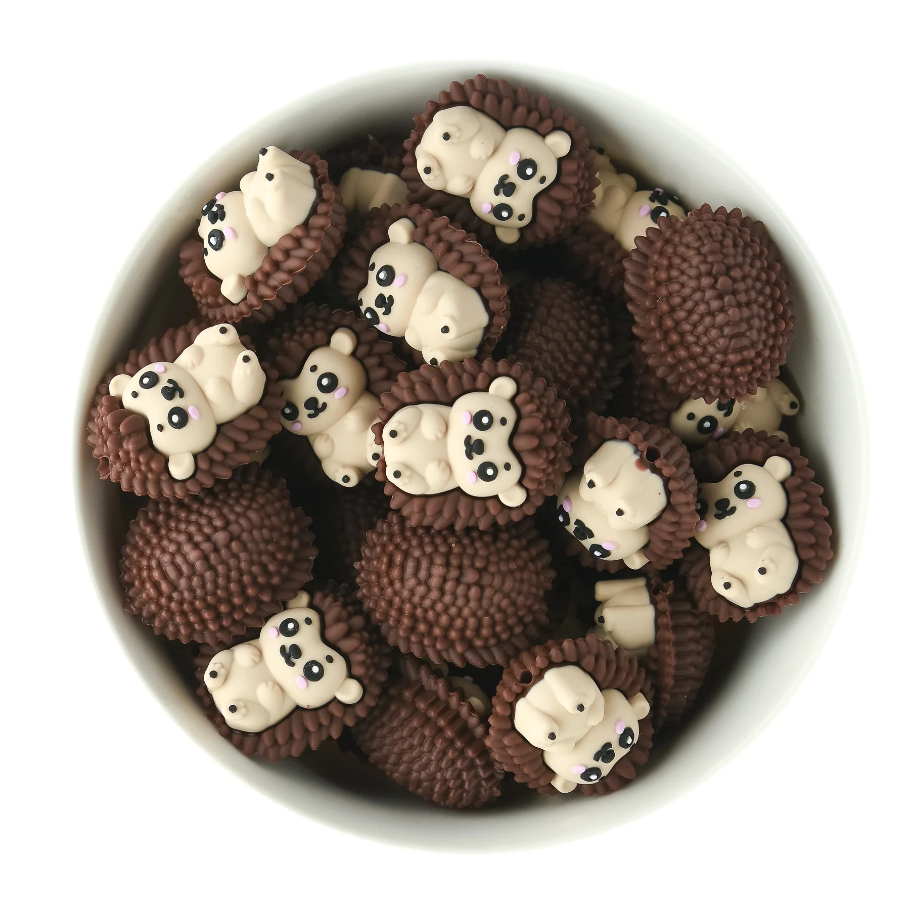 3D Hedgehog Silicone Focal Beads - Image 2