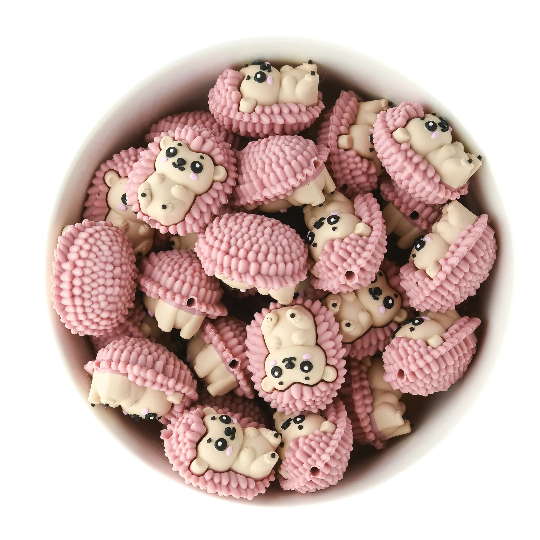 3D Hedgehog Silicone Focal Beads - Image 3