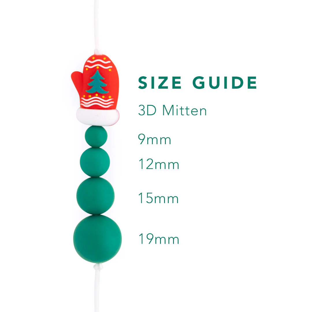 3D Mitten Silicone Focal Beads - Image 3