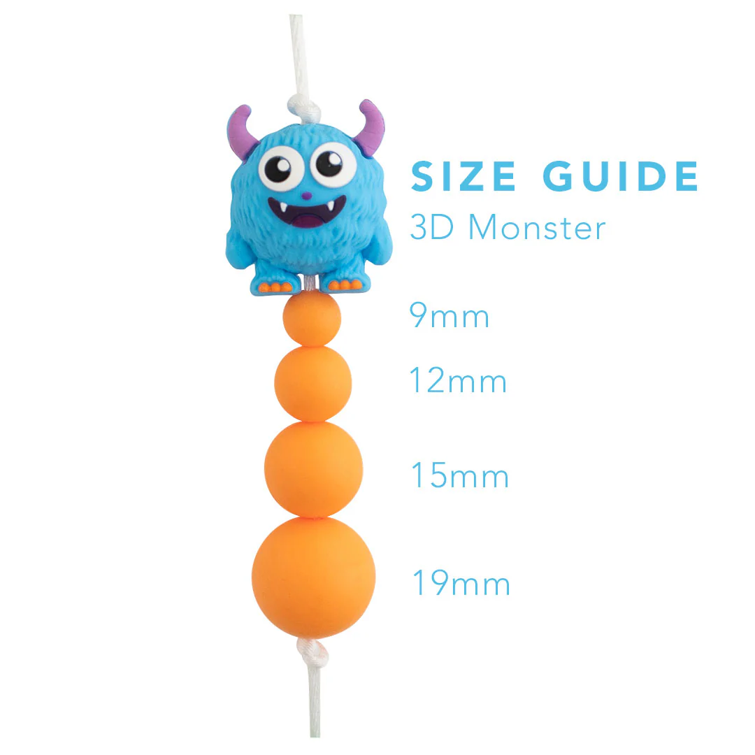 3D Monster Silicone Focal Beads - Image 6