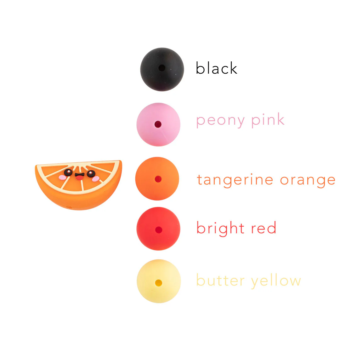 3D Orange Slice Silicone Focal Beads - Image 2