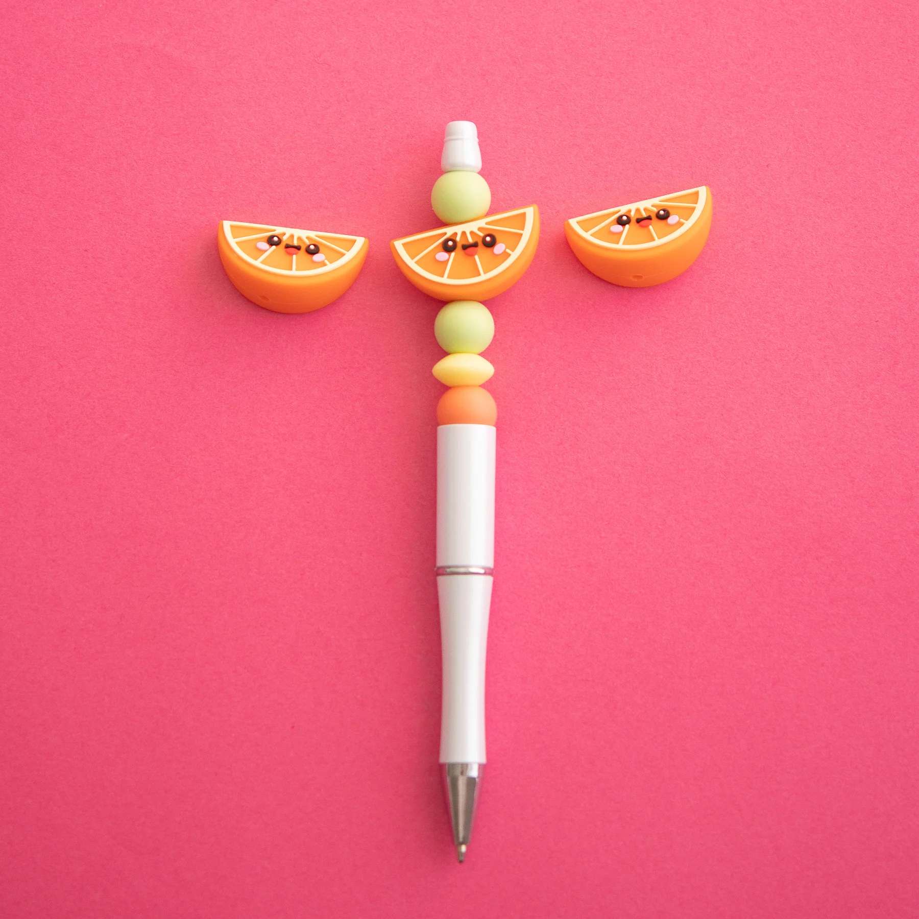 3D Orange Slice Silicone Focal Beads - Image 4