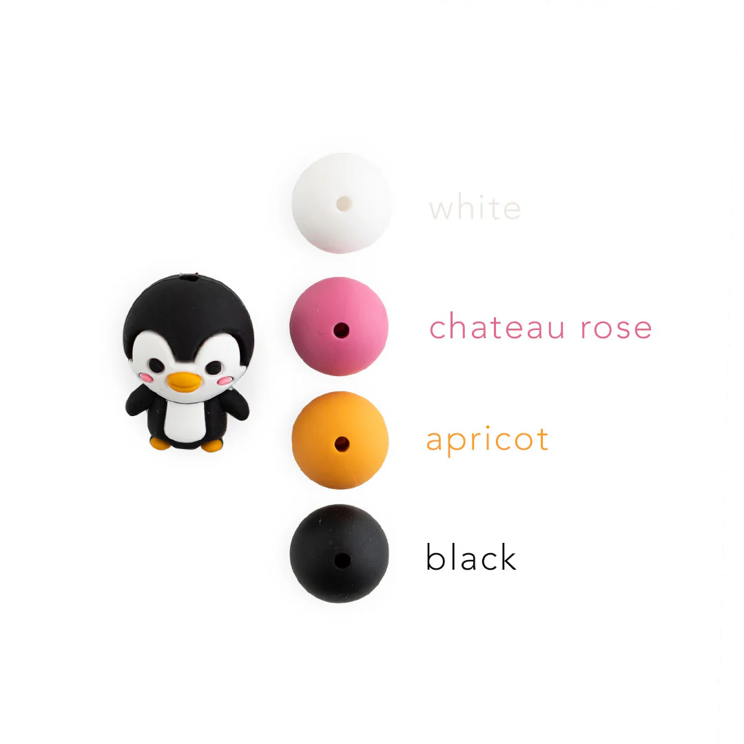3D Penguin Silicone Focal Beads - Image 3