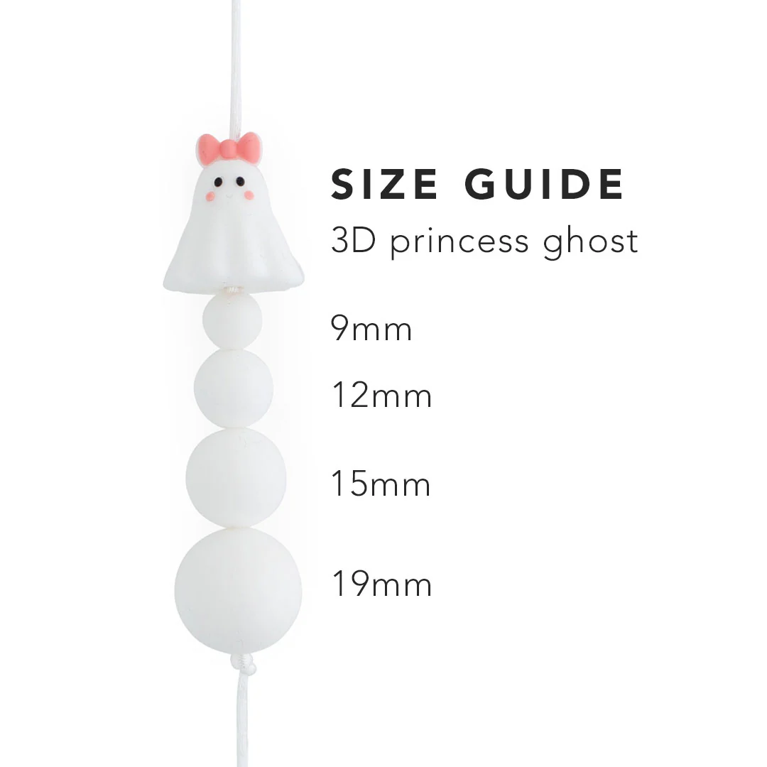 3D Princess Ghost Silicone Focal Beads - Image 3