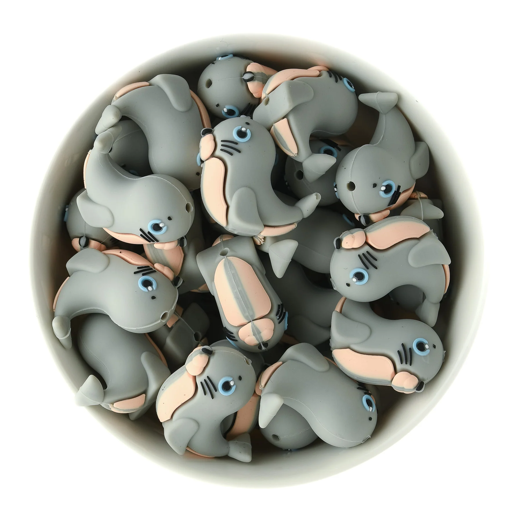 3D Seal Silicone Focal Beads