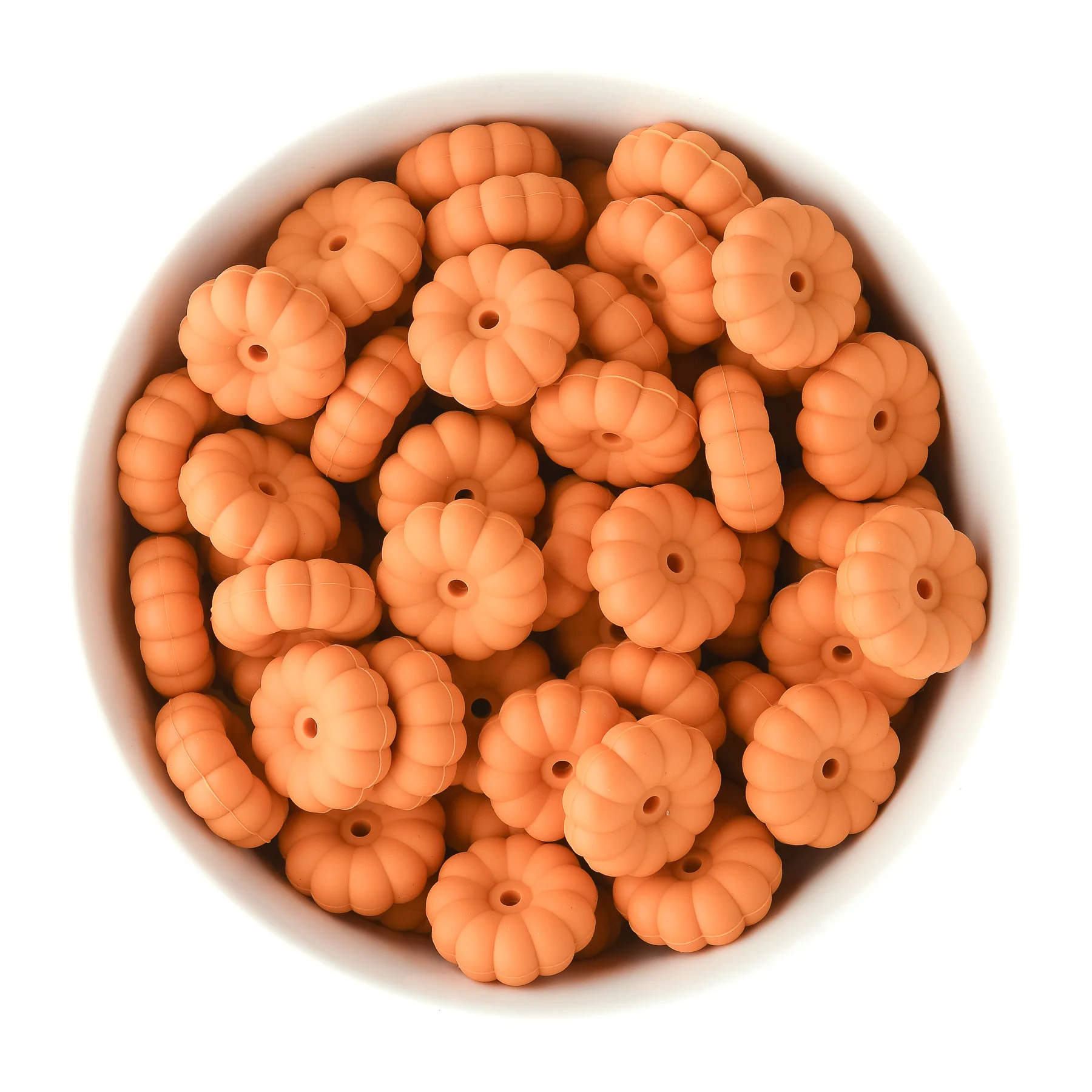 3D Stacked Pumpkins Silicone Focal Beads - Image 3
