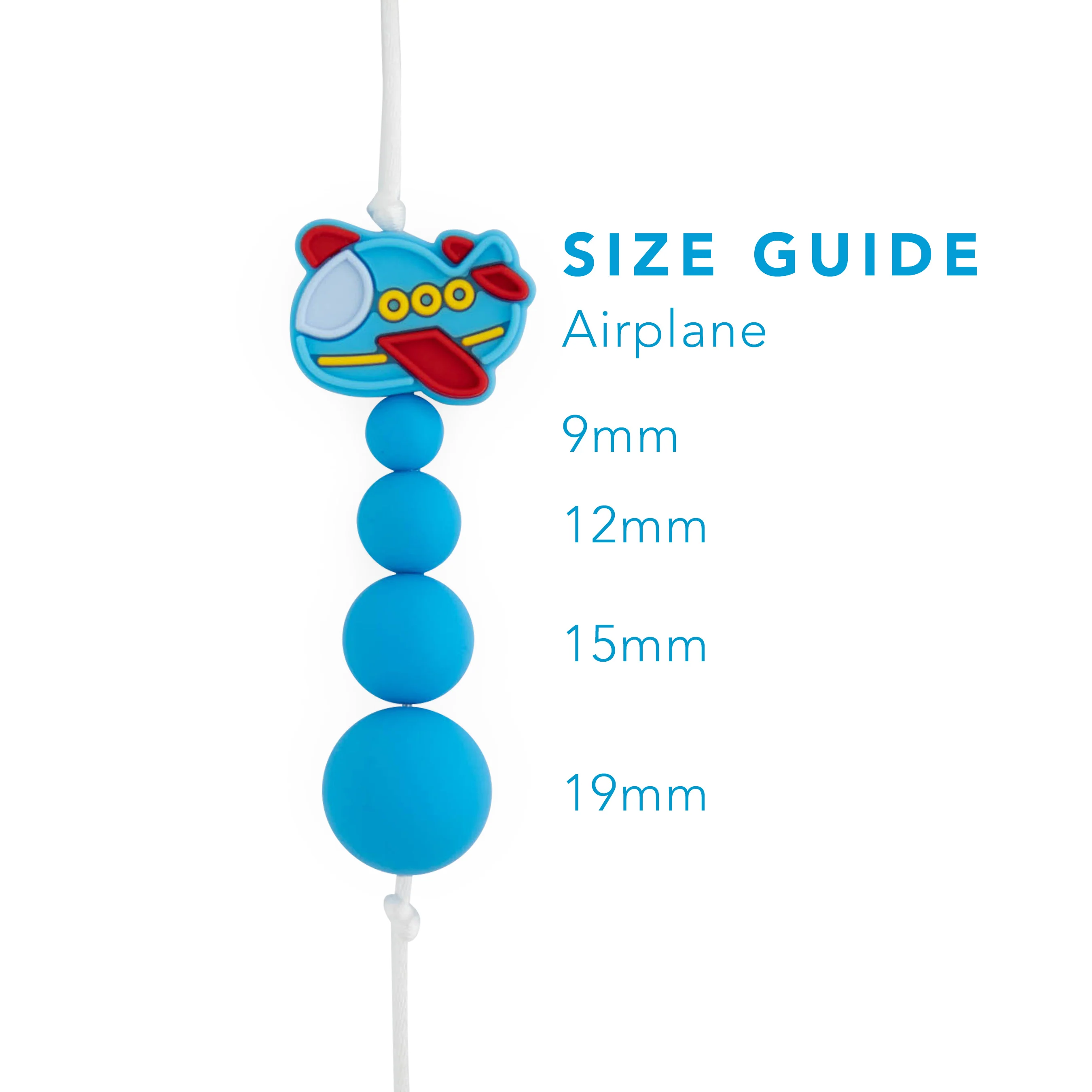 Airplane Silicone Focal Beads - Image 2