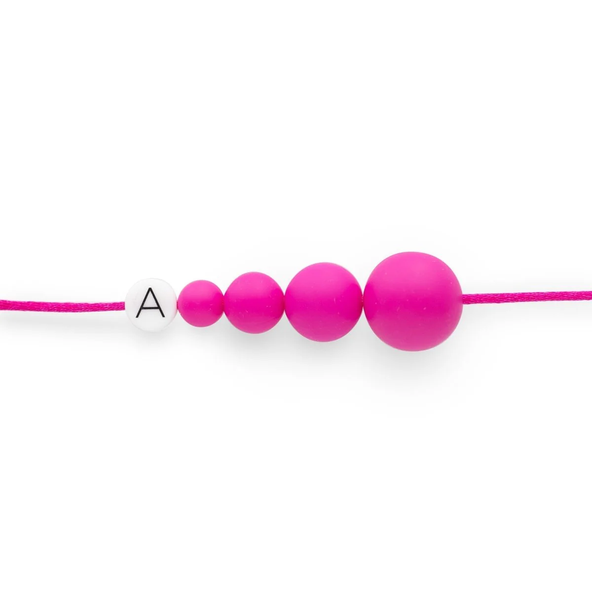 Round Print Alphabet Silicone Beads - Image 4