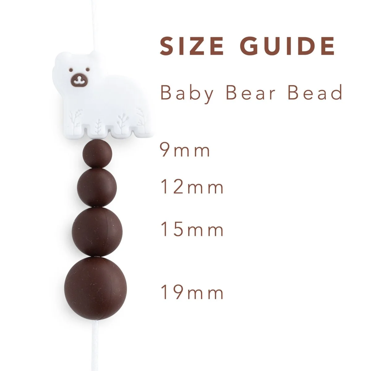 Baby Bear Silicone Focal Beads - Image 4