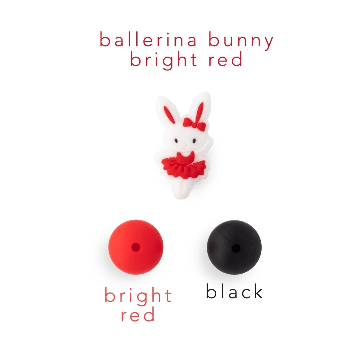 Ballerina Bunny Silicone Focal Beads - Image 16