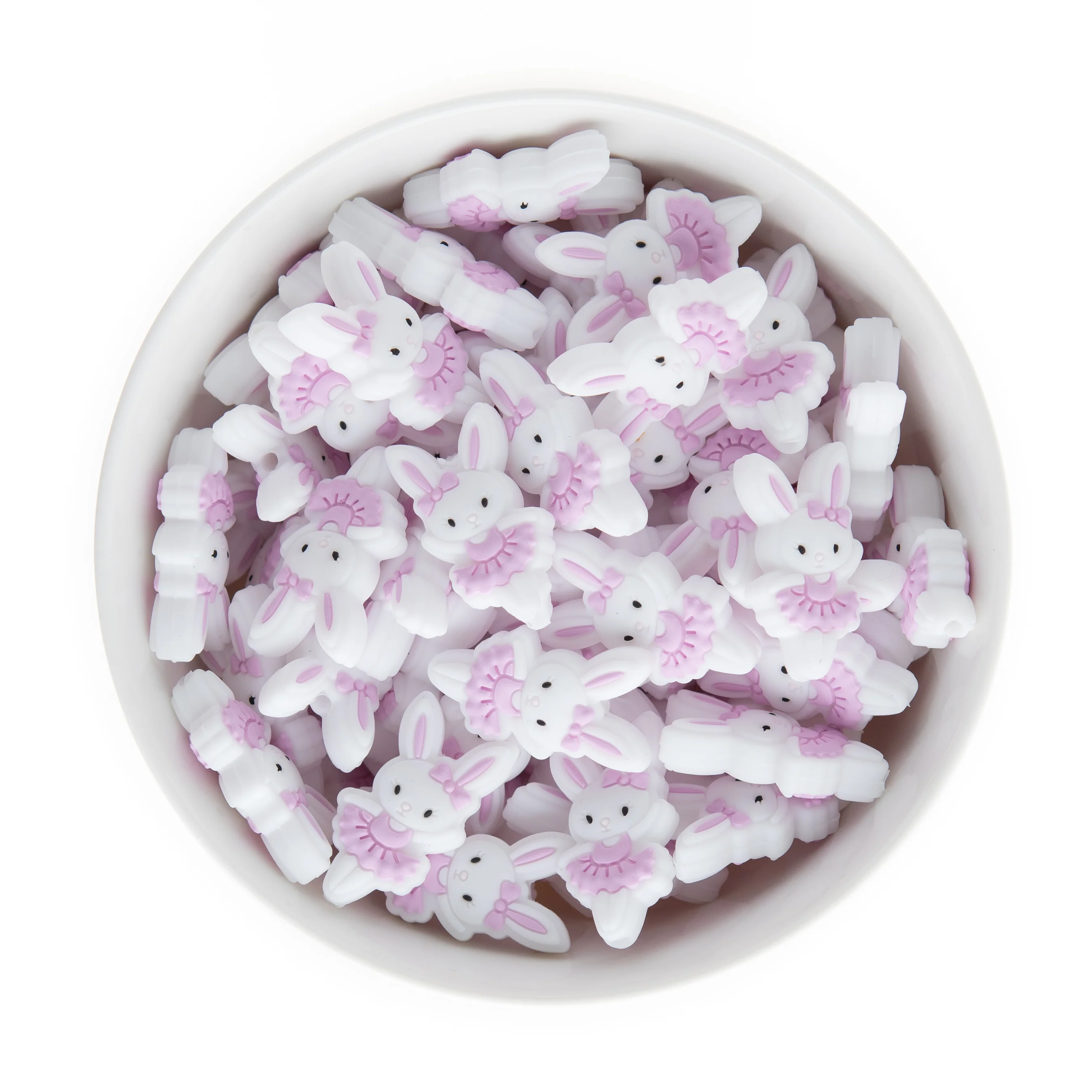 Ballerina Bunny Silicone Focal Beads - Image 3