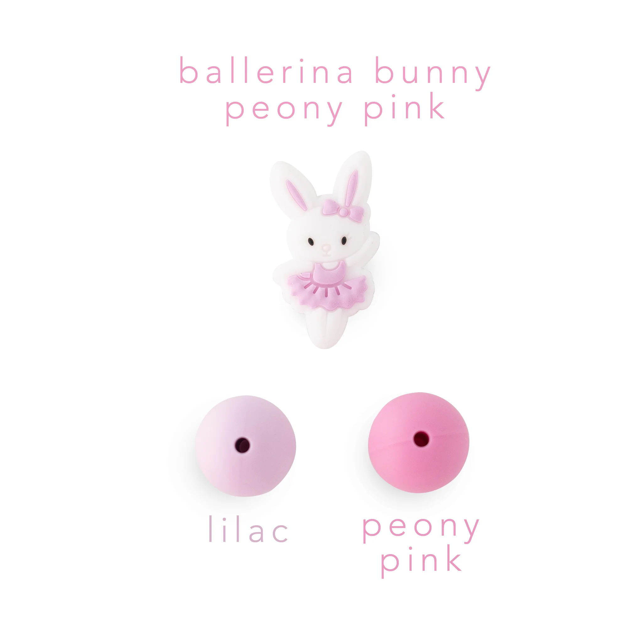 Ballerina Bunny Silicone Focal Beads - Image 8