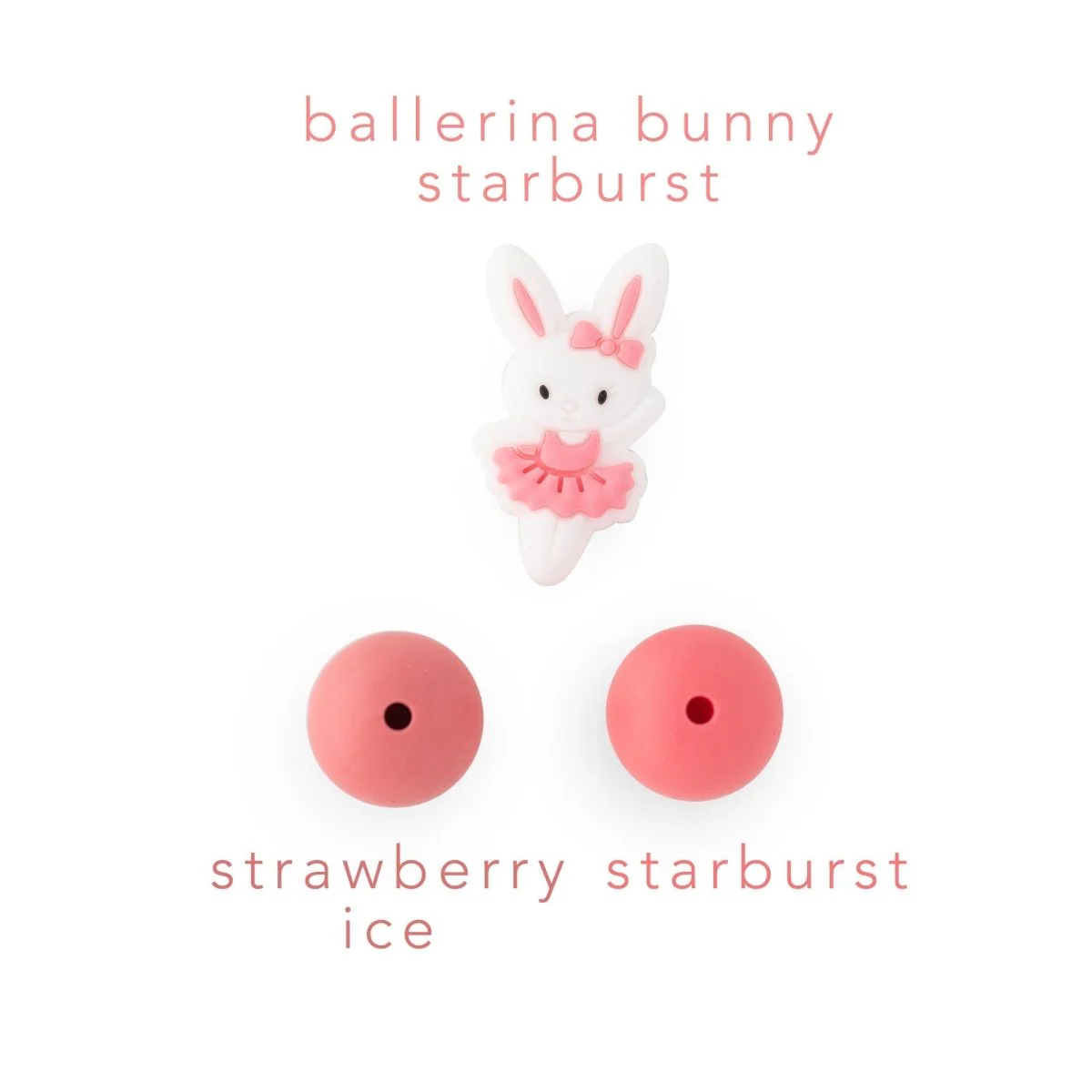 Ballerina Bunny Silicone Focal Beads - Image 9
