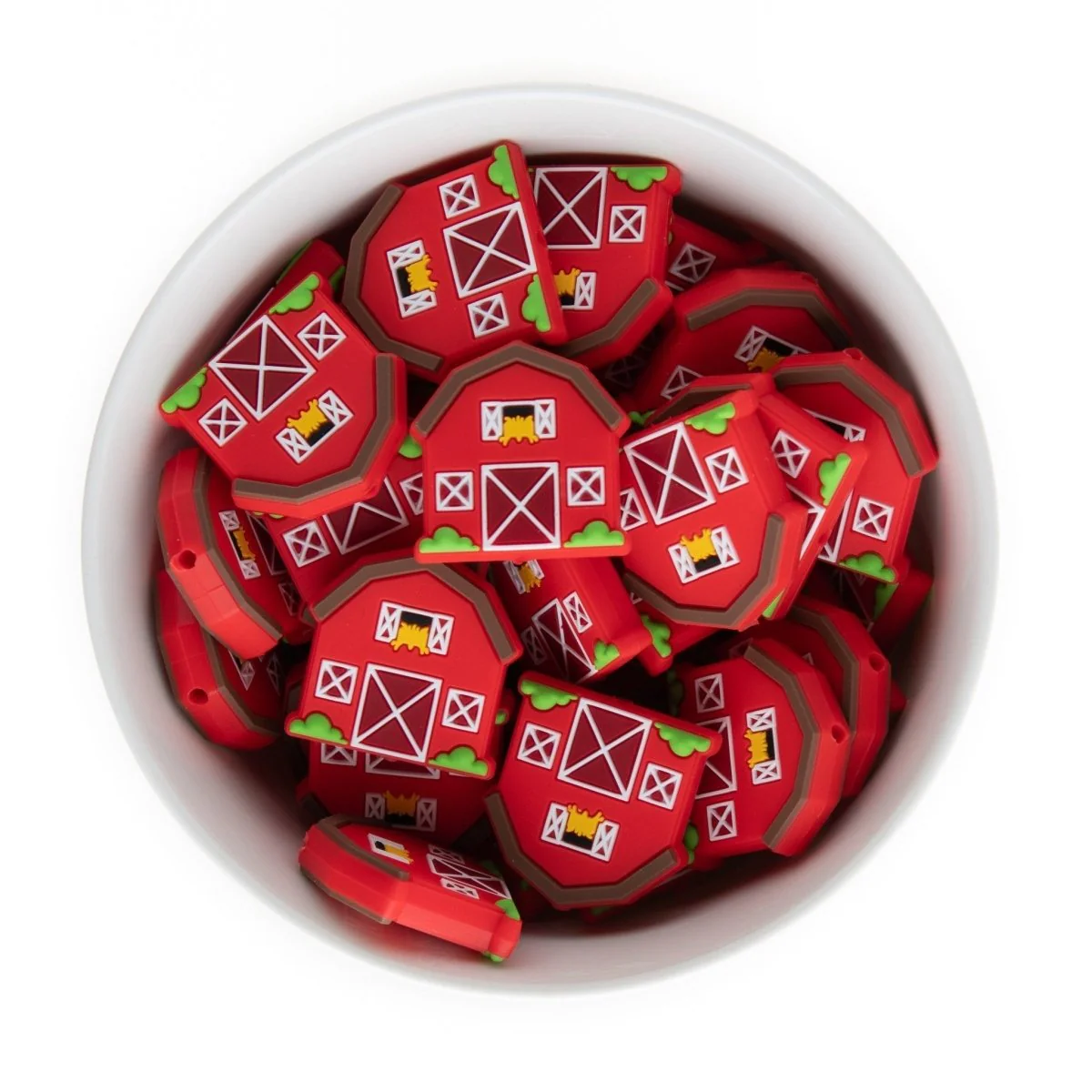 Barn Silicone Focal Beads