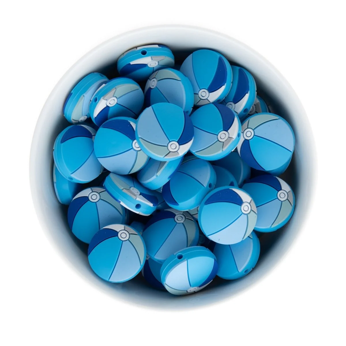 Beach Ball Silicone Focal Beads
