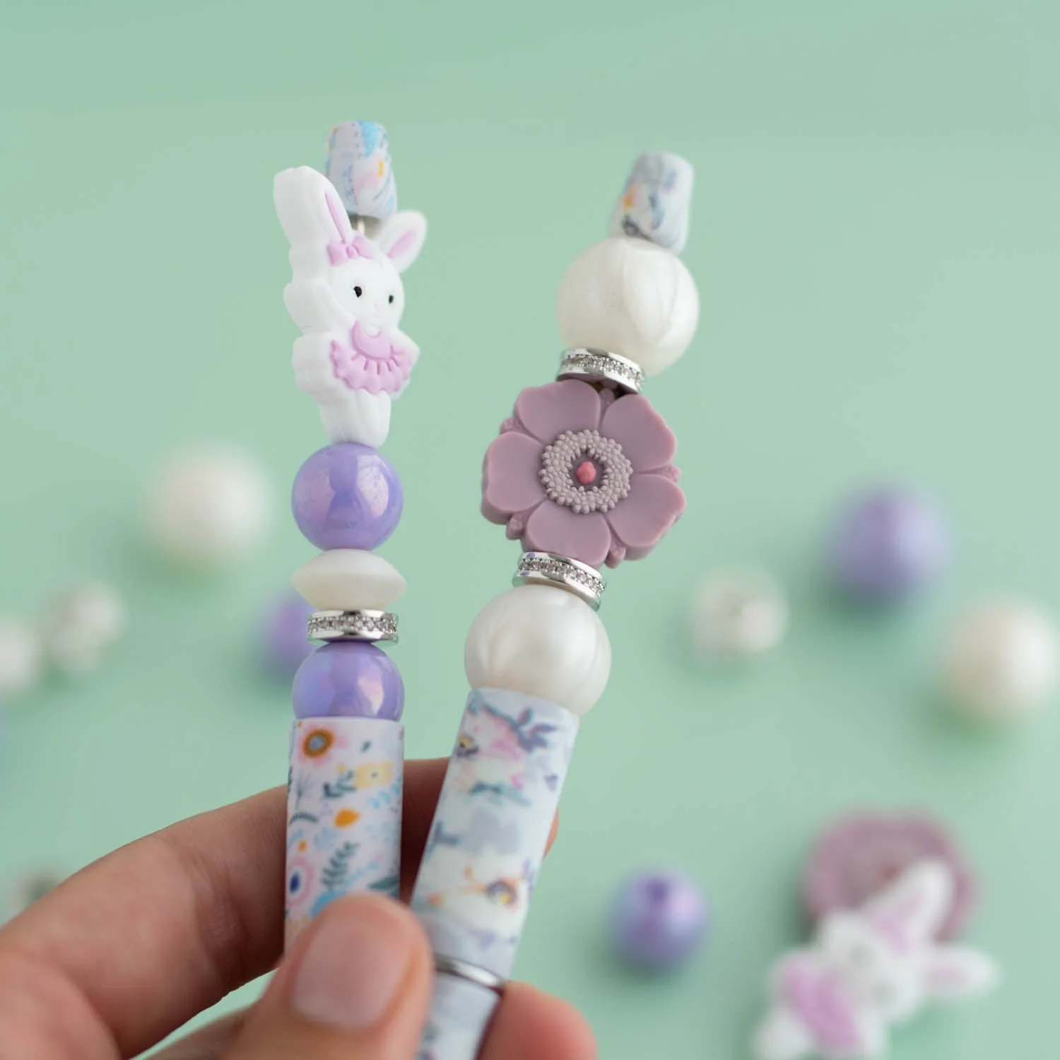 Beadable Plastic Printed Pens - Image 11