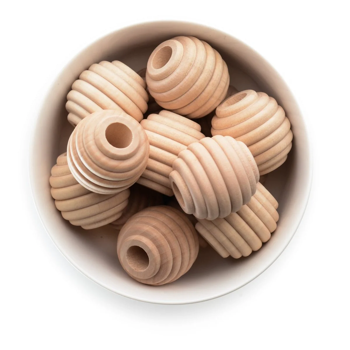 Maple Wood Beehive Beads