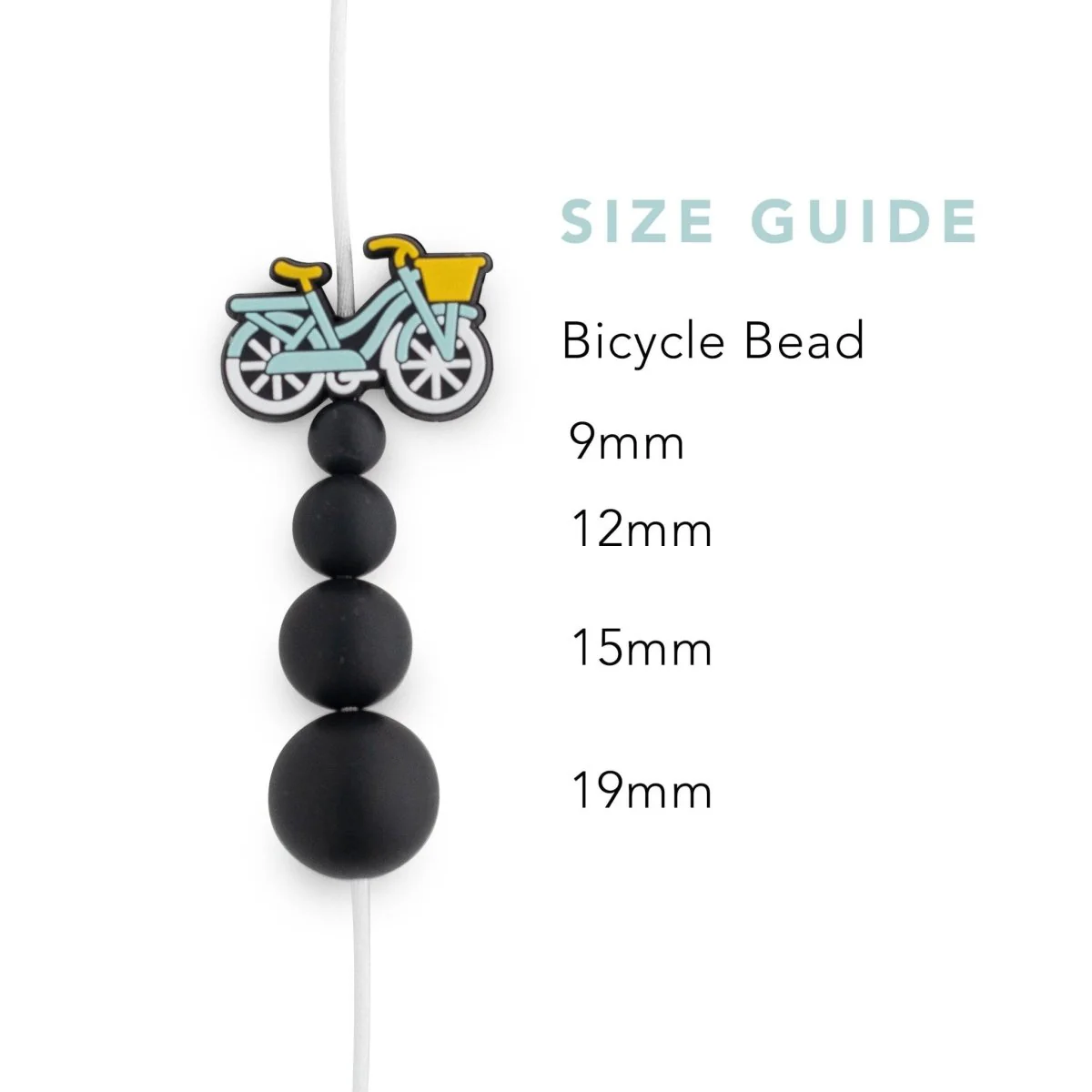 Bicycles Silicone Focal Beads - Image 2