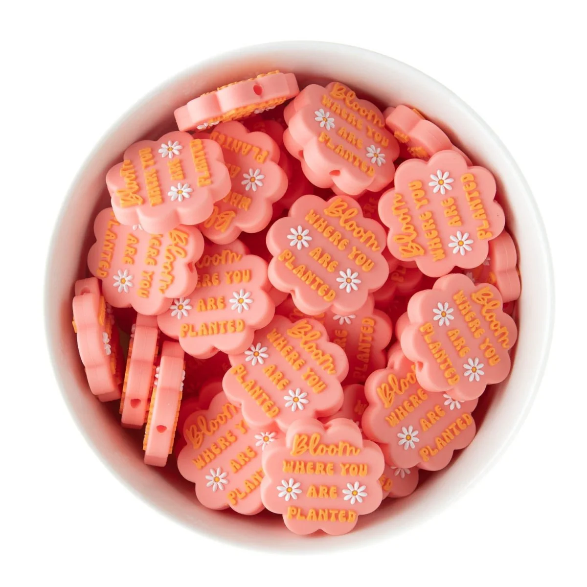 Bloom Where Planted Silicone Focal Beads