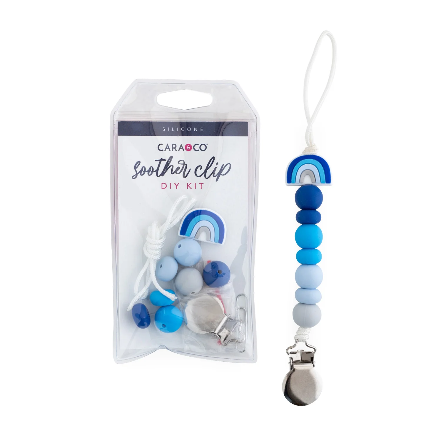 Blue Skies Pacifier Clips