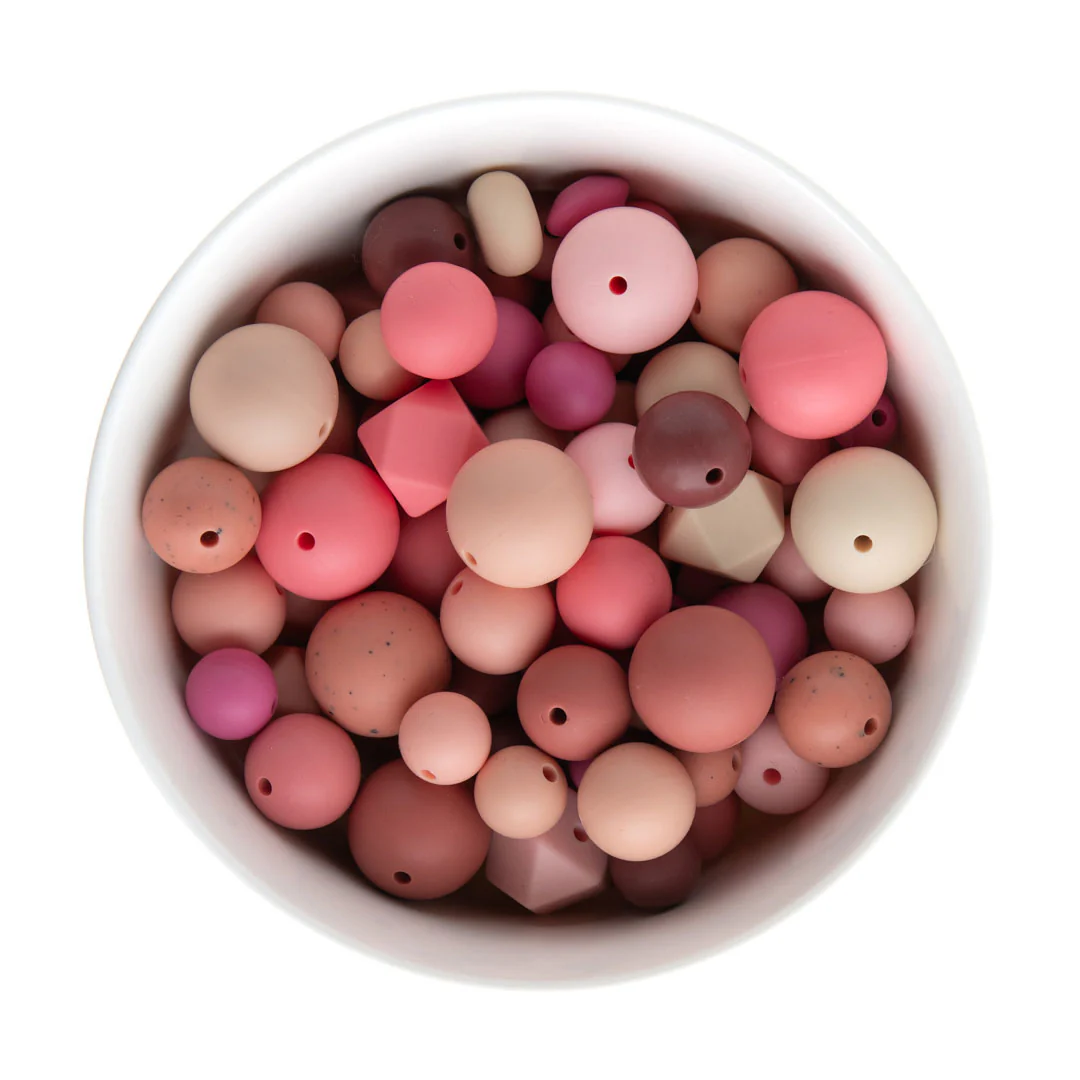 Blushing Tones Assorted Silicone Bead Packs
