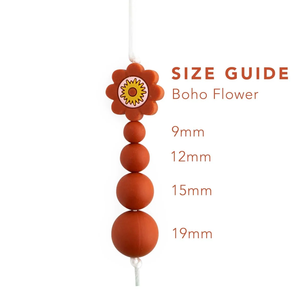 Boho Flower Silicone Focal Beads - Image 3
