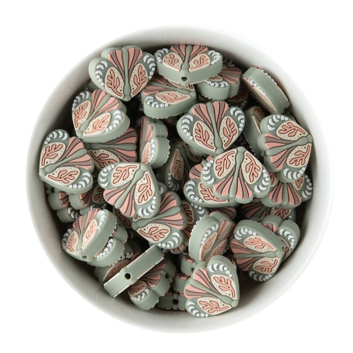 Boho Moth Silicone Focal Beads - Image 3