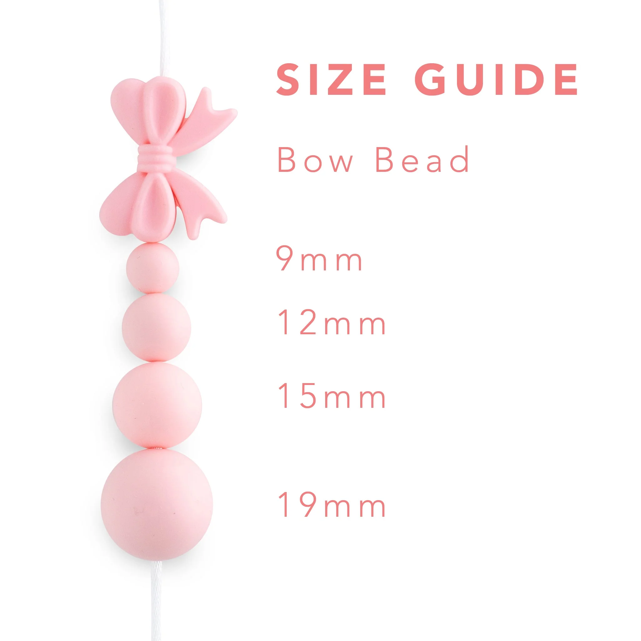 Bow Silicone Focal Beads - Image 10
