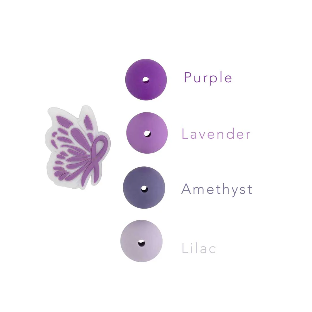 Butterfly Ribbon Silicone Focal Beads - Image 10