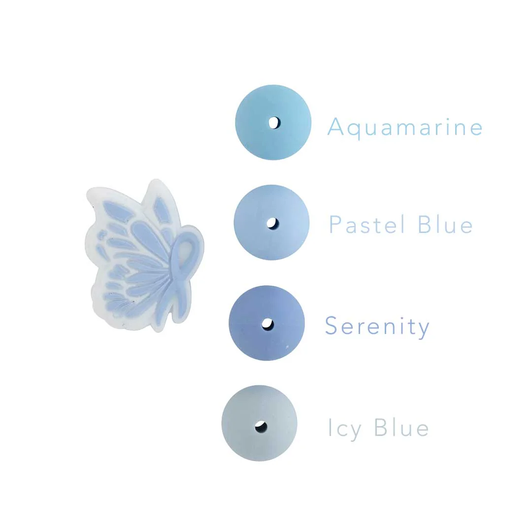 Butterfly Ribbon Silicone Focal Beads - Image 11