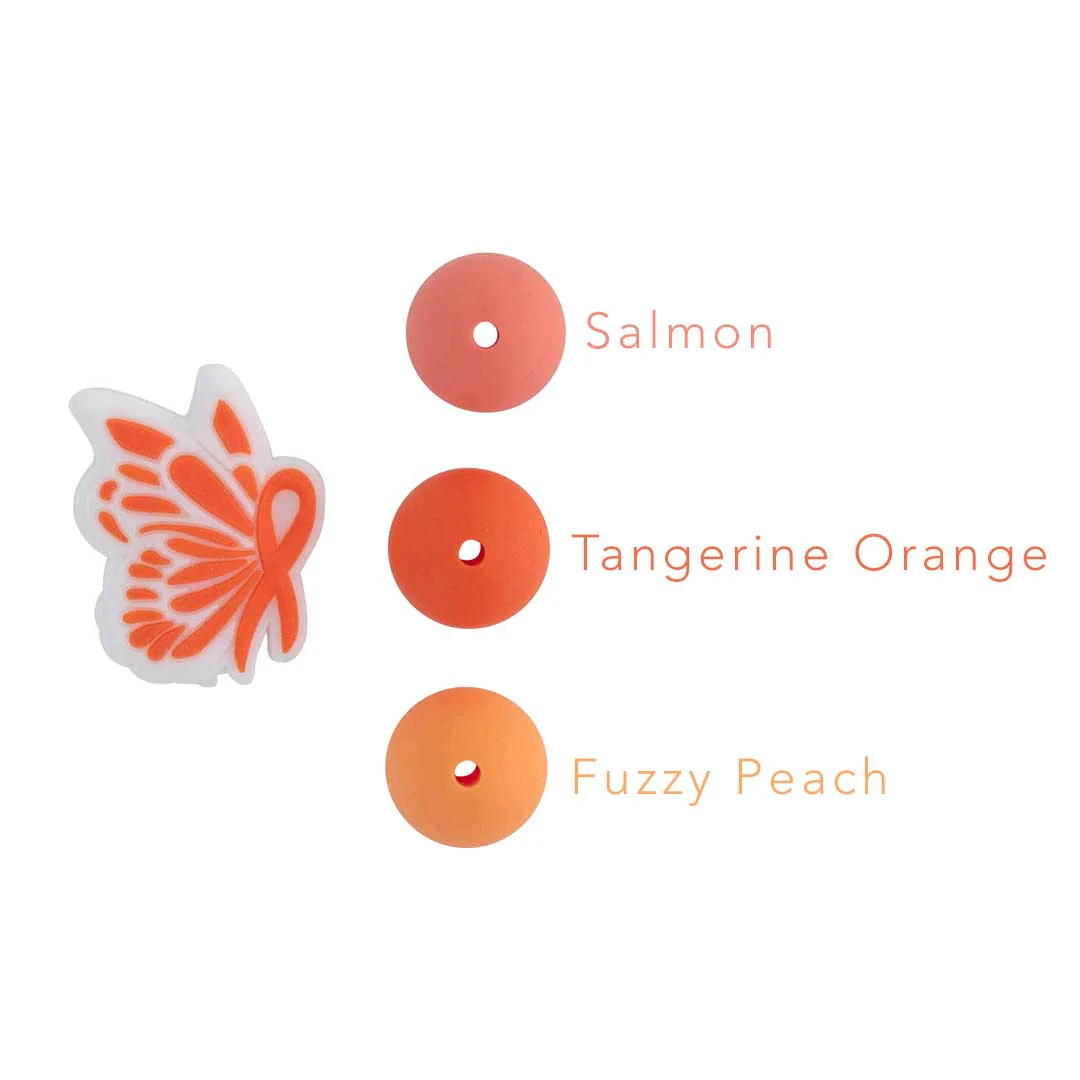 Butterfly Ribbon Silicone Focal Beads - Image 12