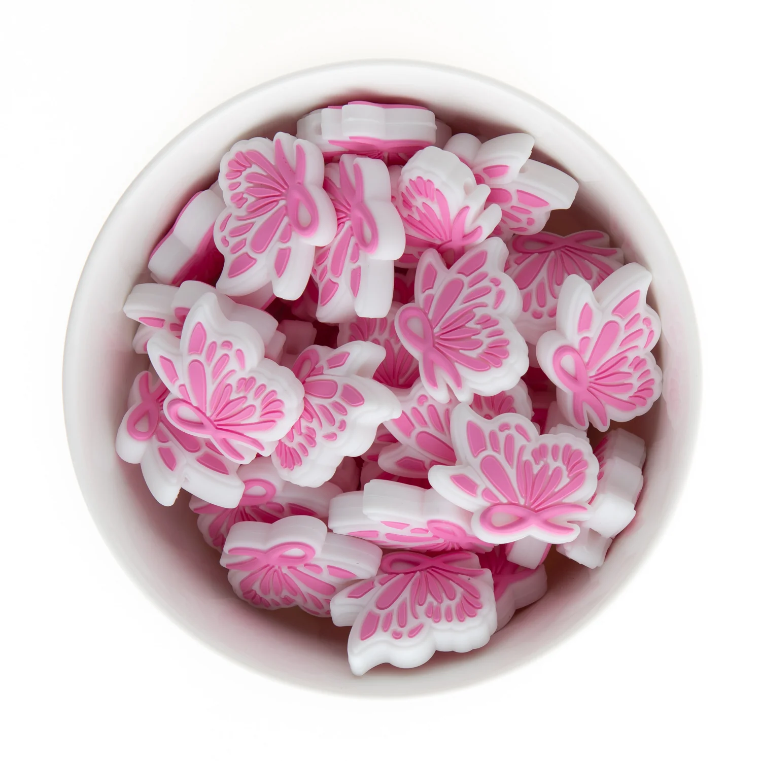 Butterfly Ribbon Silicone Focal Beads - Image 2