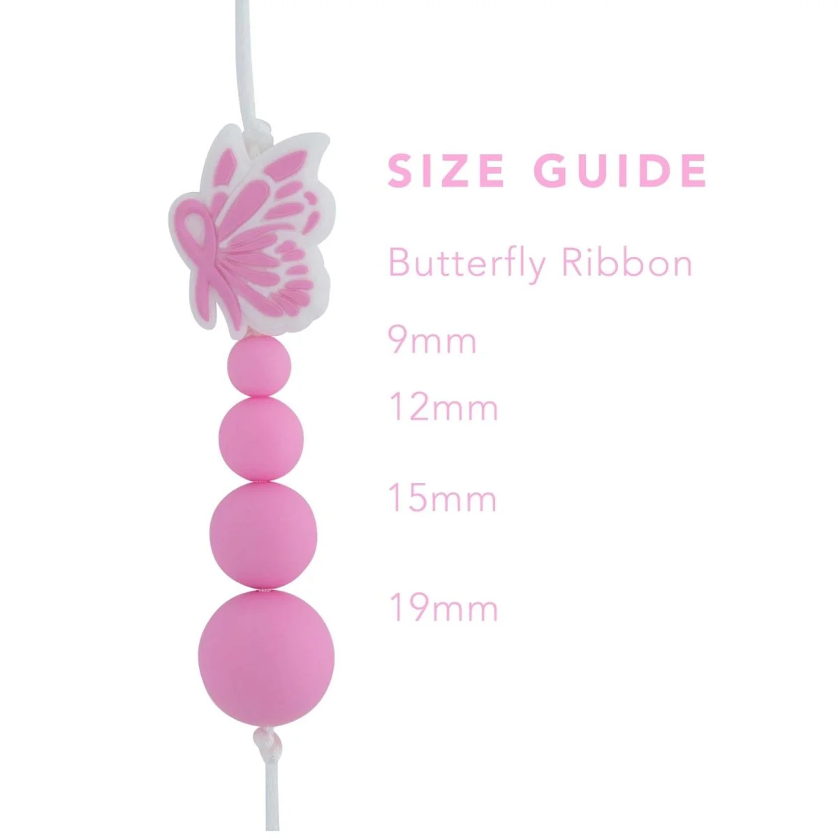 Butterfly Ribbon Silicone Focal Beads - Image 6