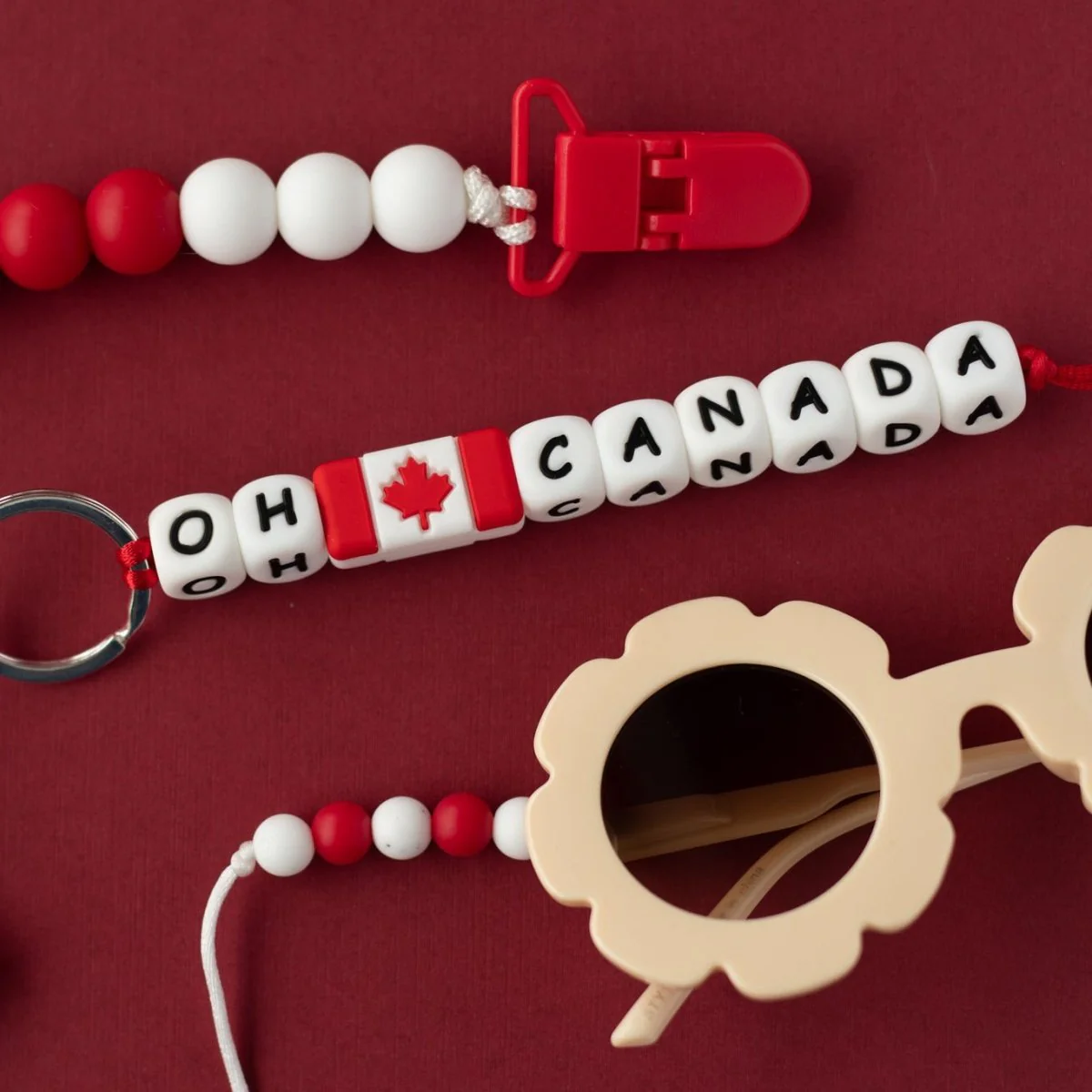 Canadian Flag Silicone Focal Beads - Image 3