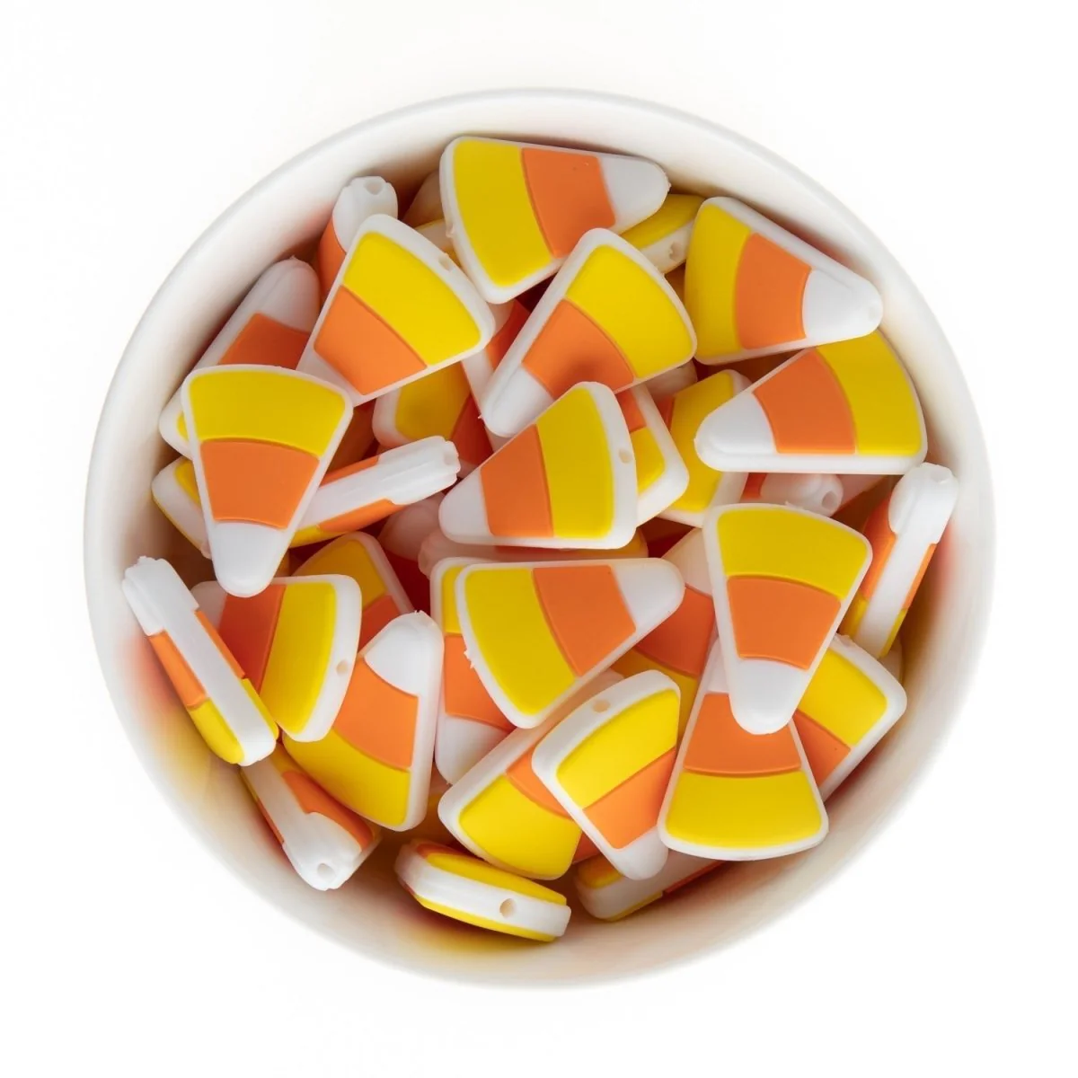Candy Corn Silicone Focal Beads