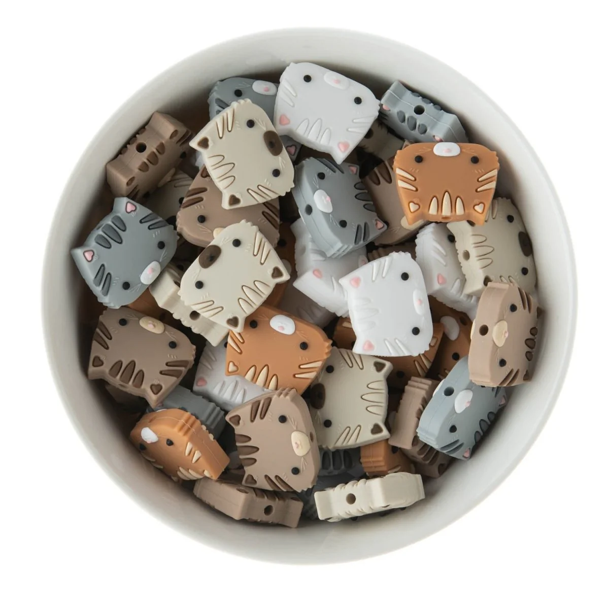 Cat Silicone Focal Beads