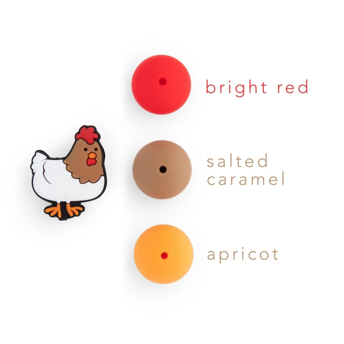 Chicken Silicone Focal Beads - Image 3
