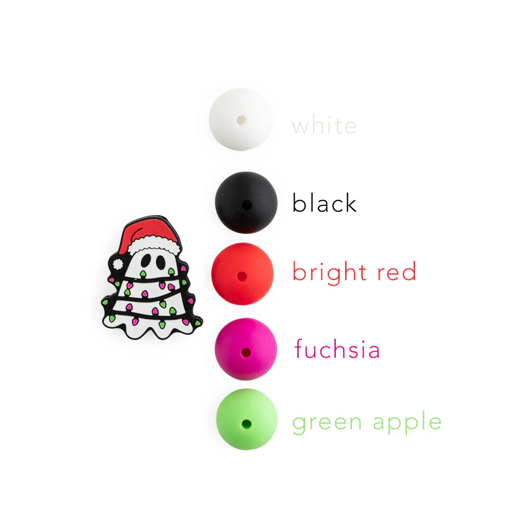 Christmas Ghost Silicone Focal Beads - Image 3