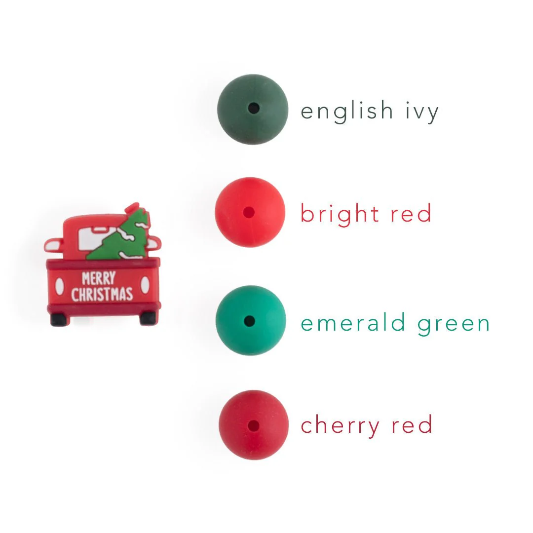 Christmas Truck Silicone Focal Beads - Image 3