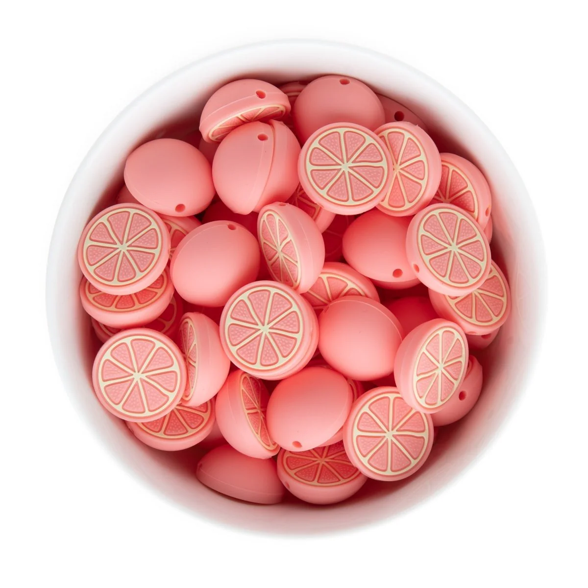 Citrus Silicone Focal Beads