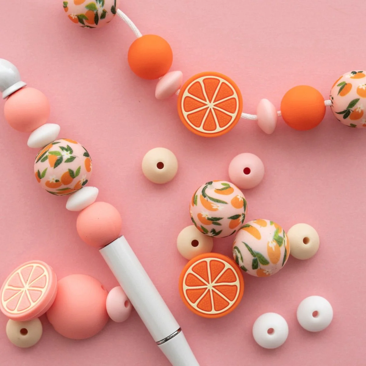 Citrus Silicone Focal Beads - Image 4