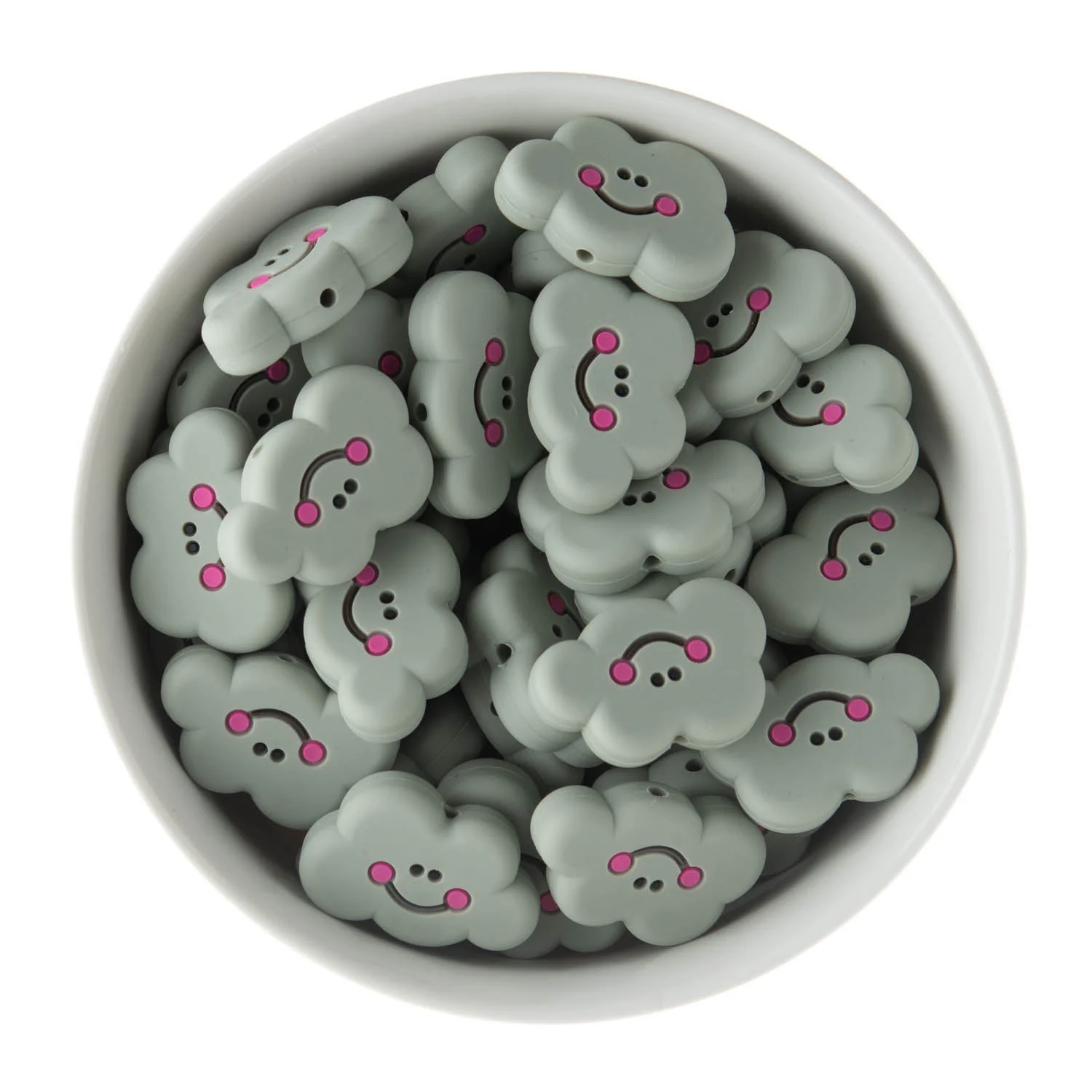 Cloud Silicone Focal Beads