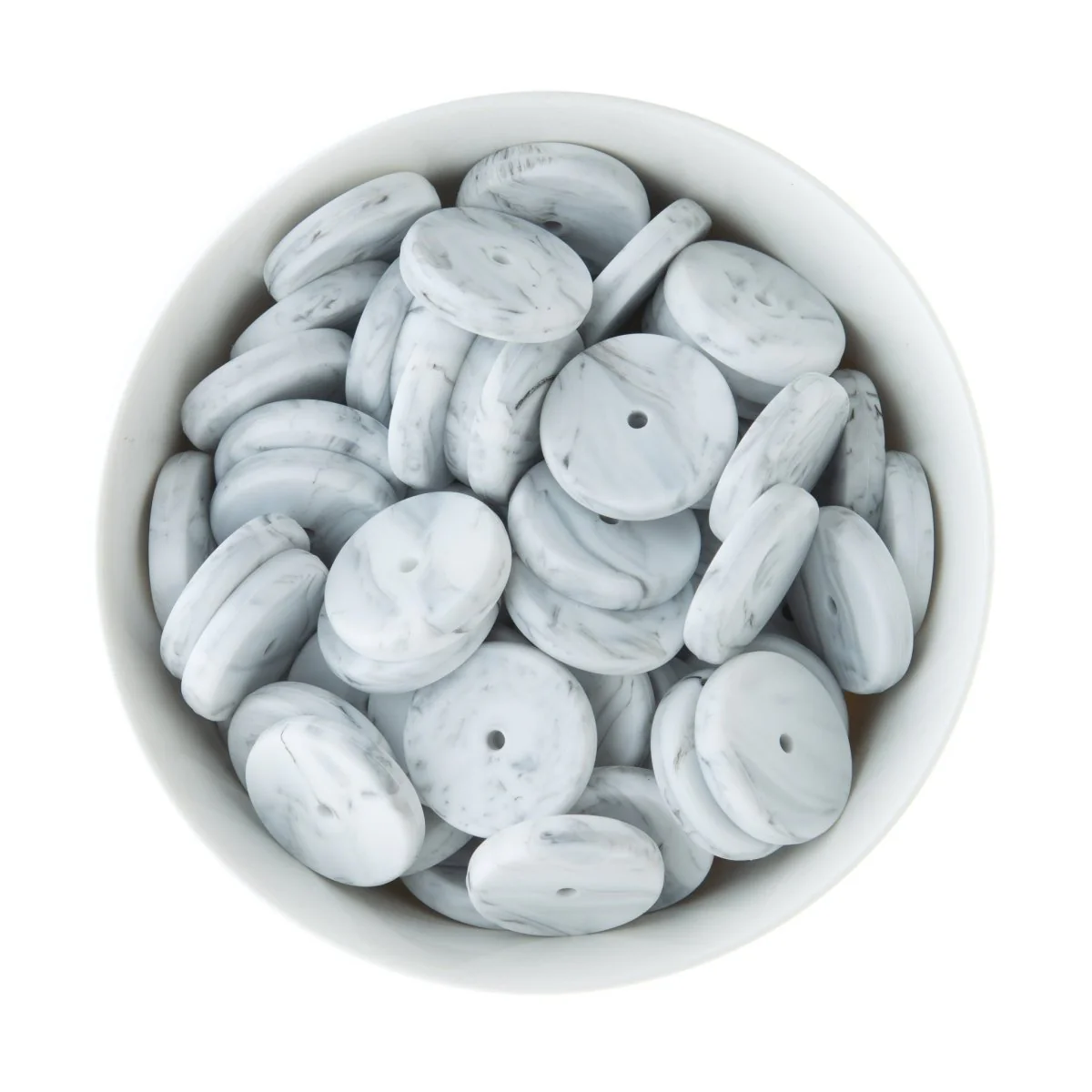 Coin Spacer Silicone Beads - Image 14