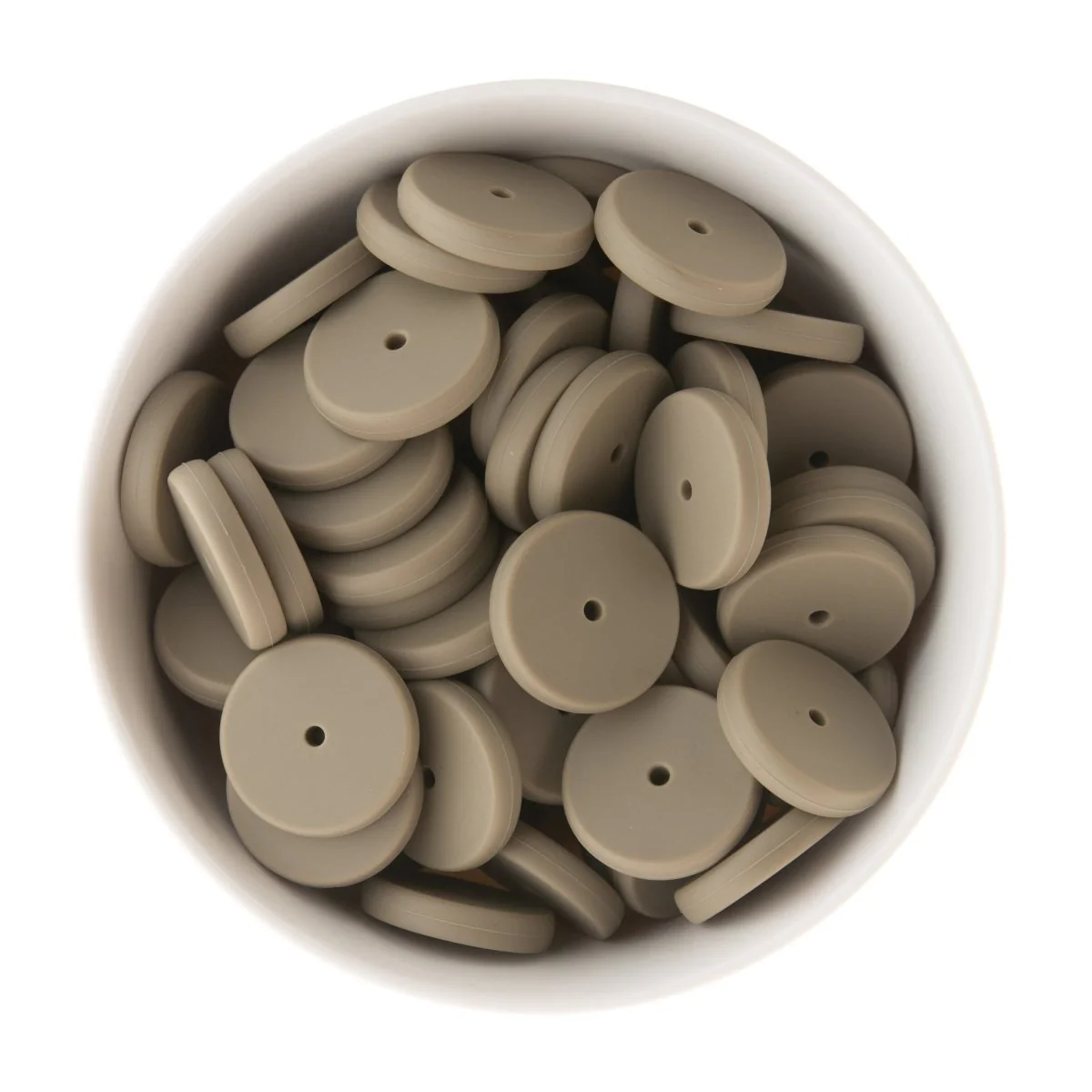 Coin Spacer Silicone Beads - Image 3